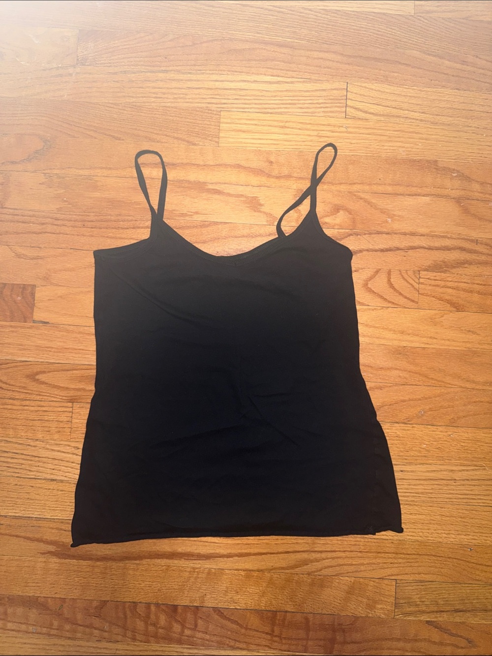 Black Women's V-Neck Camisole Tank Top